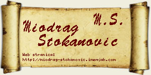 Miodrag Stokanović vizit kartica
